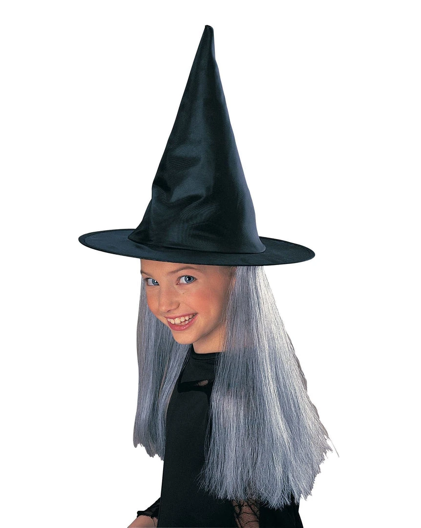 Rubie's Witch Hat With Hair For Kids 3 Rubie's Witch Hat With Hair For Kids
