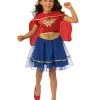 Rubie's Wonder Woman Deluxe Tutu Costume For Kids - Warner Bros DC Comics