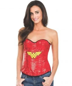 Rubie's Wonder Woman Sequin Corset For Adults - Warner Bros DC Comics
