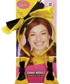 Rubie's Yellow Emma Wiggle Headband And Shoe Bow Set - The Wiggles Kids