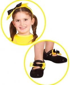 Rubie's Yellow Emma Wiggle Headband And Shoe Bow Set - The Wiggles Kids