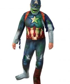 Rubie's Zombie Captain America Deluxe Costume For Adults - Marvel What If?