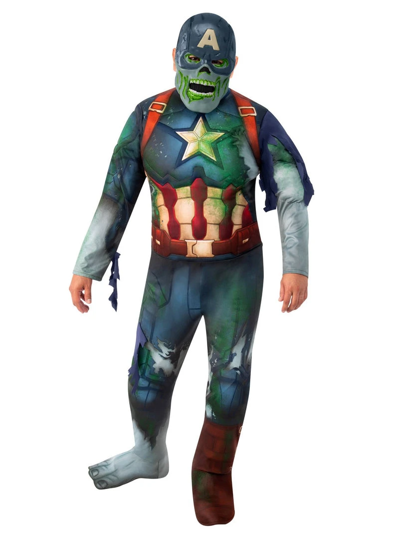 Rubie's Zombie Captain America Deluxe Costume For Teens - Marvel What If? 4 Rubie's Zombie Captain America Deluxe Costume For Teens - Marvel What If?