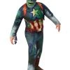 Rubie's Zombie Captain America Deluxe Costume For Teens - Marvel What If? 1 Rubie's Zombie Captain America Deluxe Costume For Teens - Marvel What If?